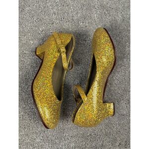 Theatricals Gold Glitter Mary Jane Character Shoes T3115C Girls 2.5 M Sparkle